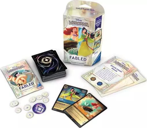 Disney Lorcana TCG: Fabled deck - Amber & Sapphire Ariel & Mulan