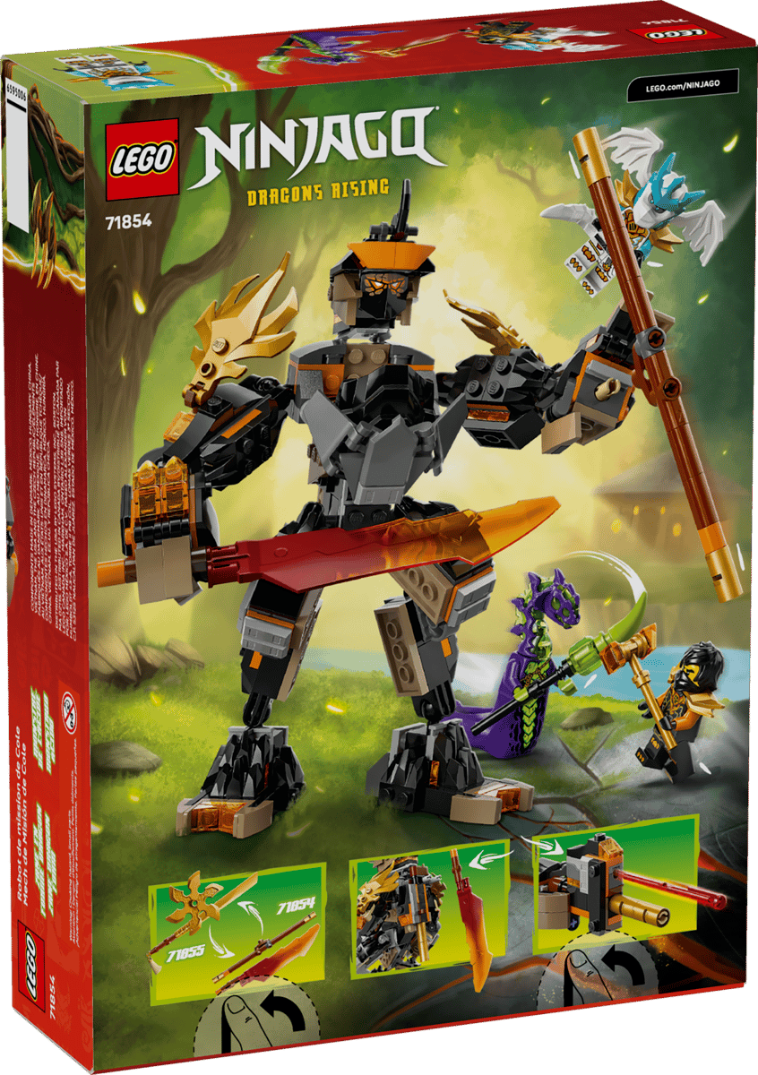 71854 Cole's missiemecha en draak Zane