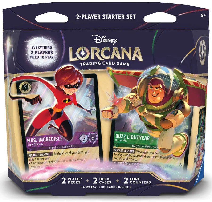 Disney Lorcana - 2-Player Starter Set: Mrs. Incredible & Buzz Lightyear