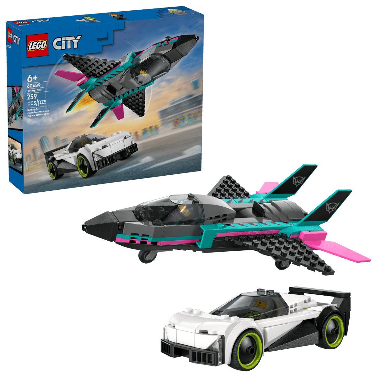 60489 - Straalvliegtuig vs. sportauto