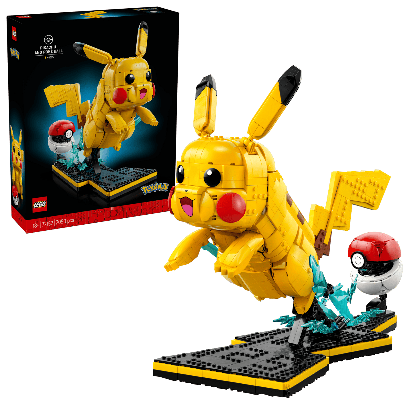 LEGO Pikachu en Pokeball