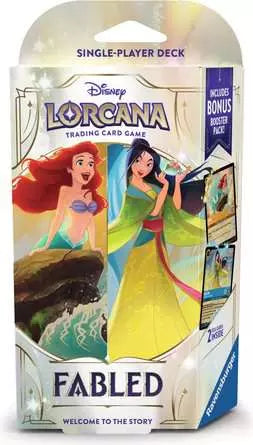 Disney Lorcana TCG: Fabled deck - Amber & Sapphire Ariel & Mulan